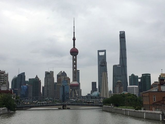 Skyline de Pudong en Shanghai

