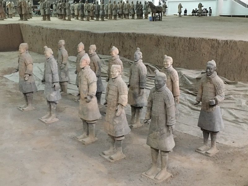 Guerreros de Terracota cerca de Xian