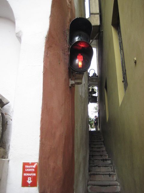 Calle estrecha praga