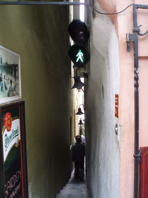 Calle estrecha praga