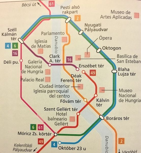 Plano tranvia Budapest