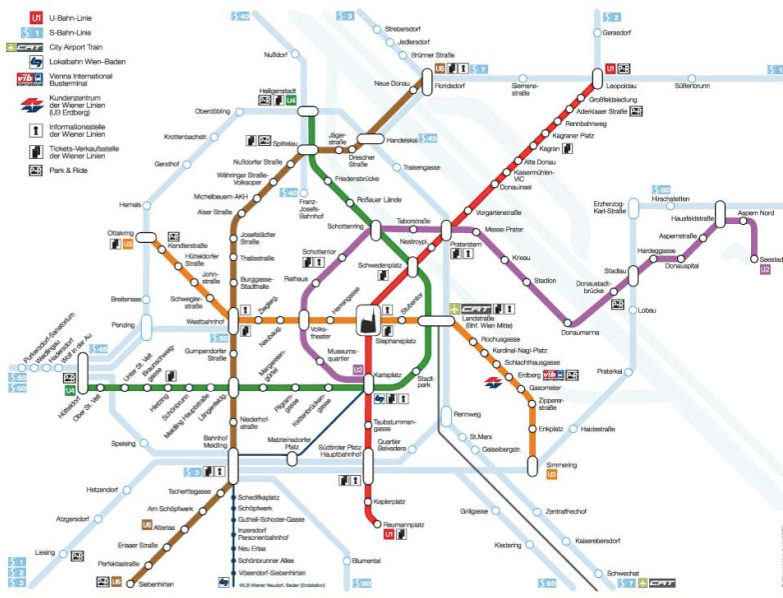 Plano metro Viena
