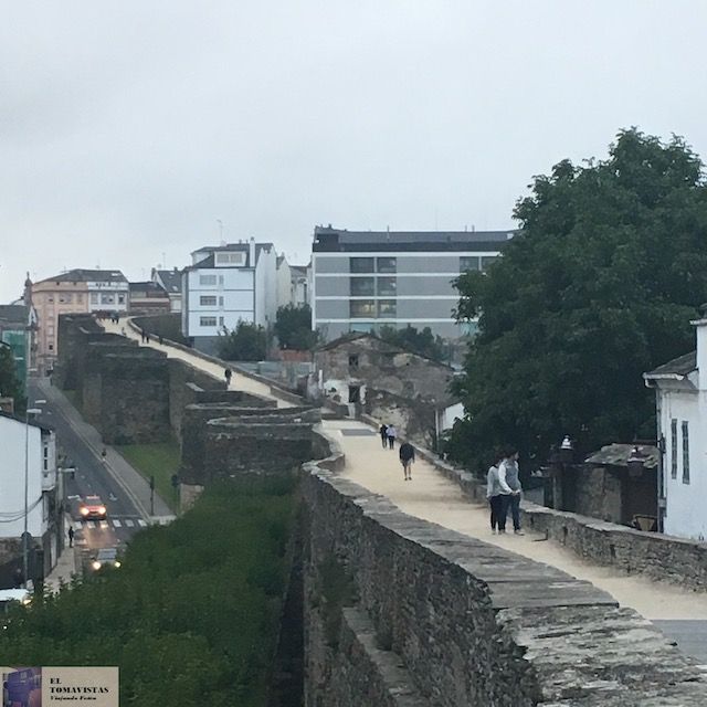 Muralla Romana de Lugo. Vista del adarve