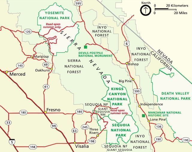 Plano Sequoia National Park