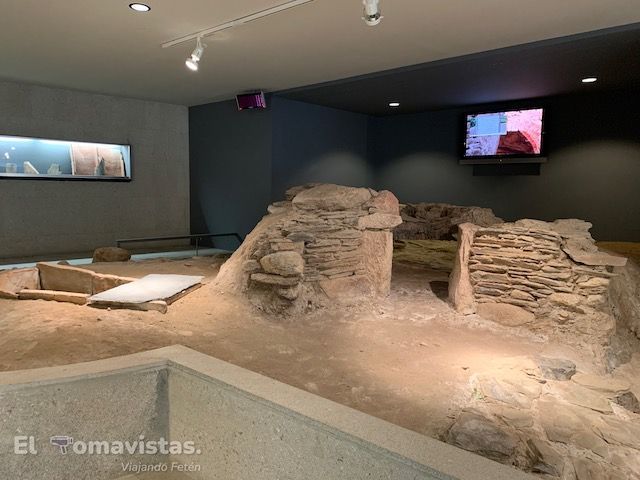 Restos del horno en el Museo arqueológico San Roque, en Lugo
