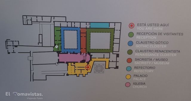 Plano visita Monasterio de Yuste