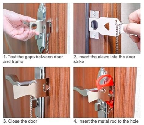 Explicación utilización cerradura portátil