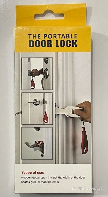 Cerradura portátil para puerta de hotel
