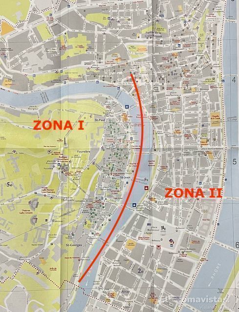 Mapa Lyon