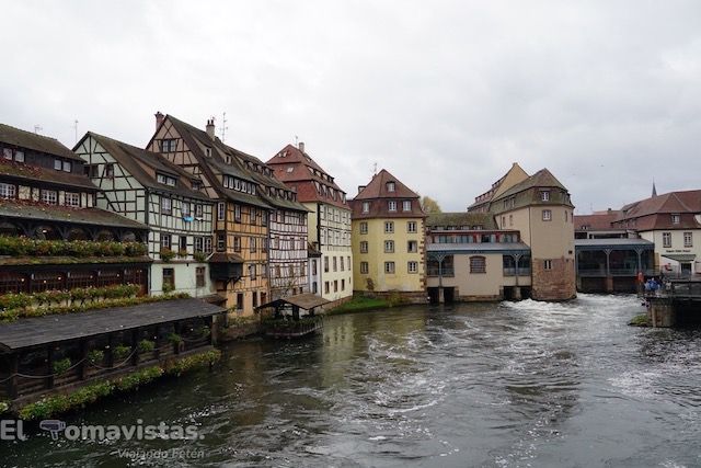 Vistas desde el Puente Saint-Martin, Estrasburgo