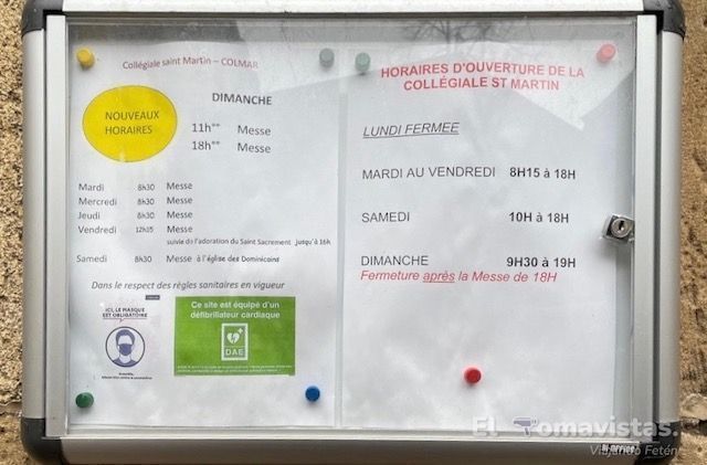 Horarios Colegiata Saint-Martin, Colmar