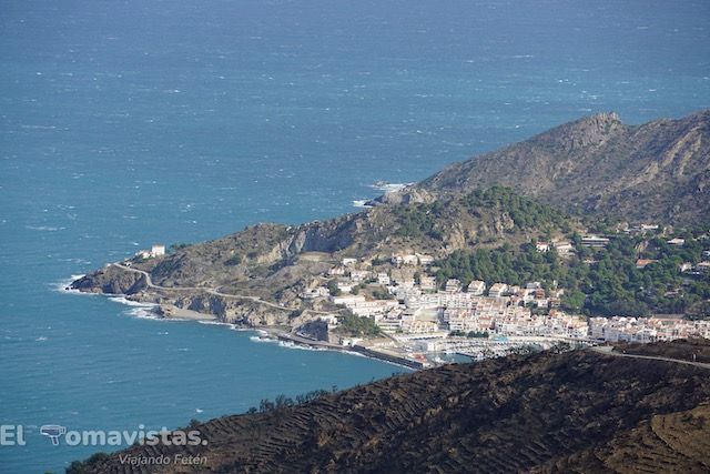 Vista de Port de la Selva desde Sant Pere de Rodes