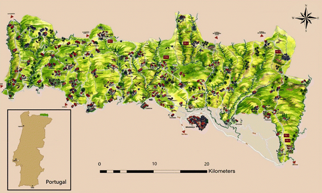 Mapa del Parque Natural de Montesinho
