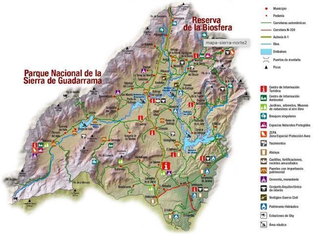 Plano Sierra Norte (C. Madrid)