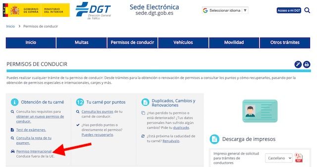 Permiso Internacional de Conducir