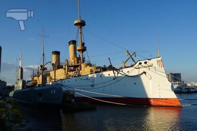 El Uss Olympia y el Submarino Becuna, Filadelfia