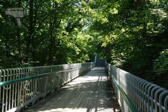 Vista del paseo que bordea la Ciudadela, Quebec