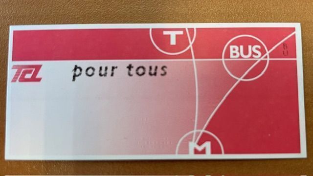 Billete metro sencillo, Lyon