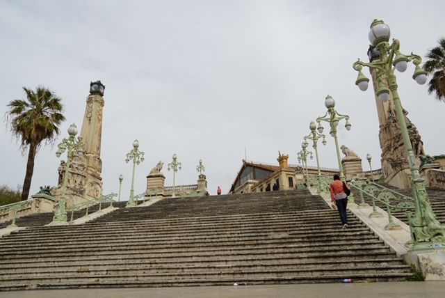 Escalinata de la estación de tren de Marsella
