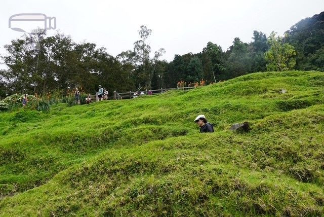 Comienzo de la bajada desde la Finca La Montaña