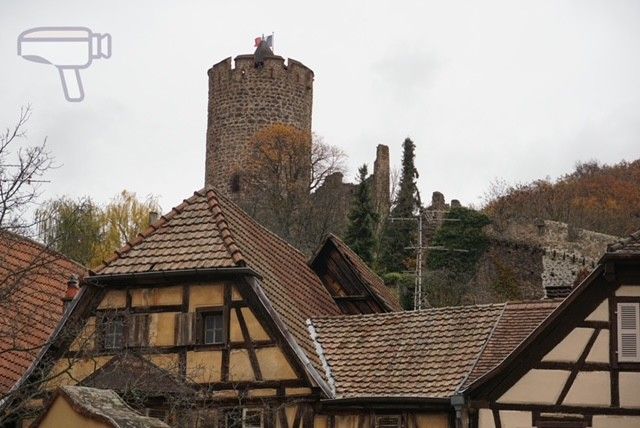 Imagen del Donjon cilindrico del Castillo de Kaysersberg