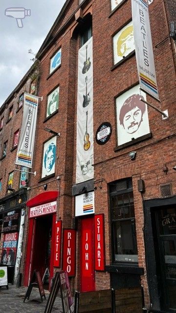 Entrada al Liverpool Beatles Museum en Mathew Street