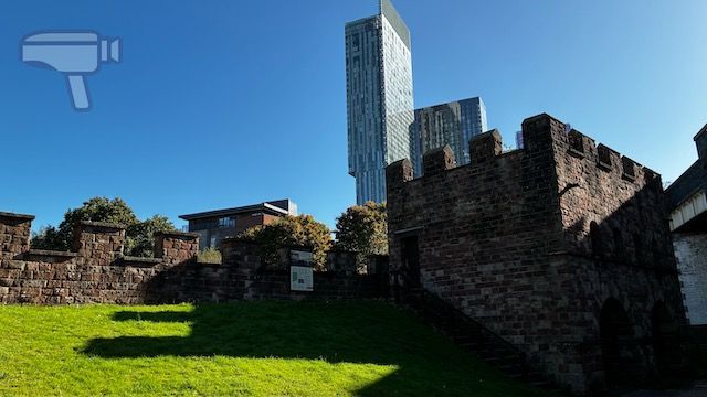 Restos del fuerte romano de Mamucium, origen de la ciudad.