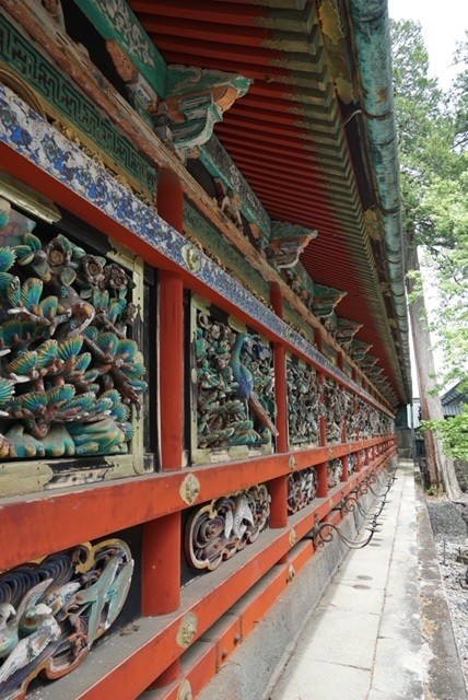 Detalle de la decoración del Santuario Nikkō Tōshō-gū en Nikko
