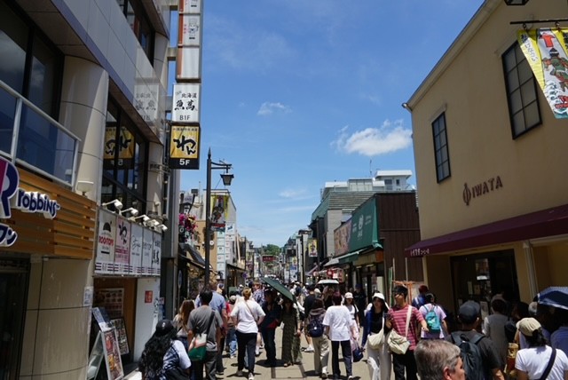 Calle Komachi-dori, la principal calle comercial de Kamakura
