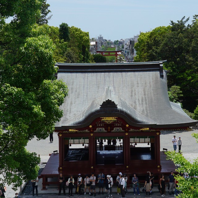 Vistas de Kamakura desde el santuario Tsurugaoka Hachimangu